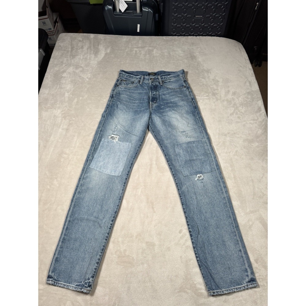 Polo Ralph Lauren Patchwork Jeans Womens Size 27 High Rise Relaxed Straight